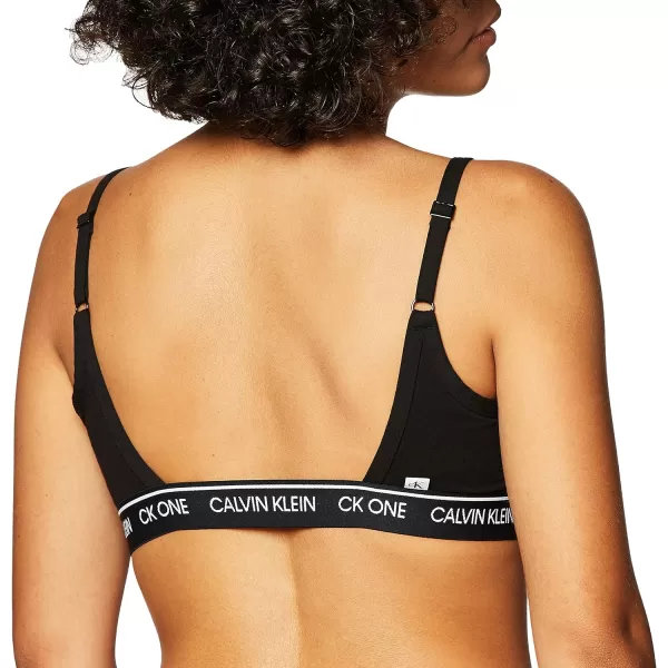 Calvin Klein Womens CK One Cotton Unlined BraletteBlack