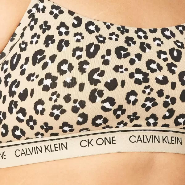 Calvin Klein Womens CK One Cotton Unlined BraletteStephen Animal Print