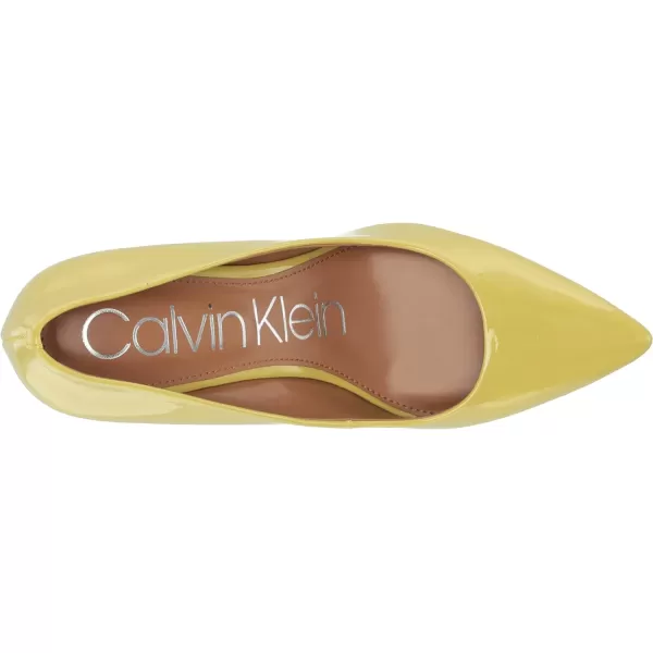 Calvin Klein Womens Gayle PumpLime Yellow 703