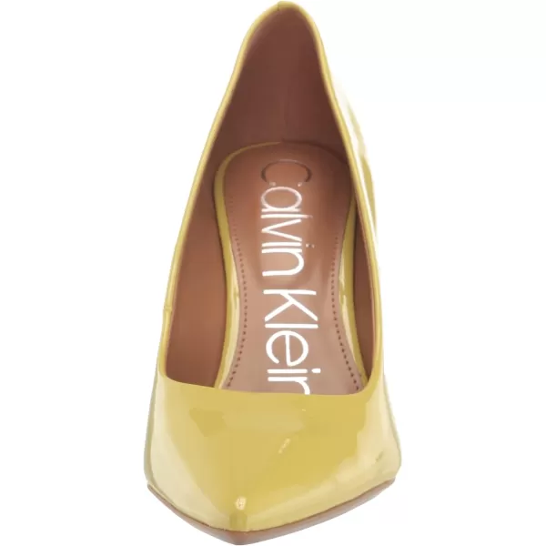 Calvin Klein Womens Gayle PumpLime Yellow 703