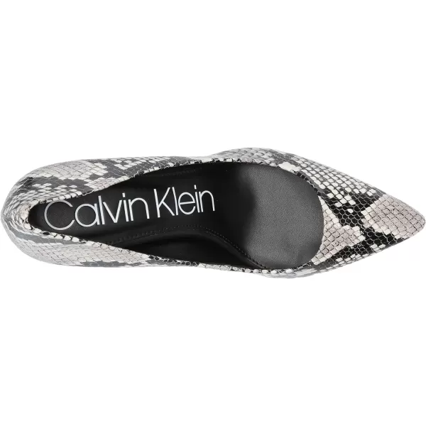 Calvin Klein Womens Gayle PumpNatural Two Tone Snake