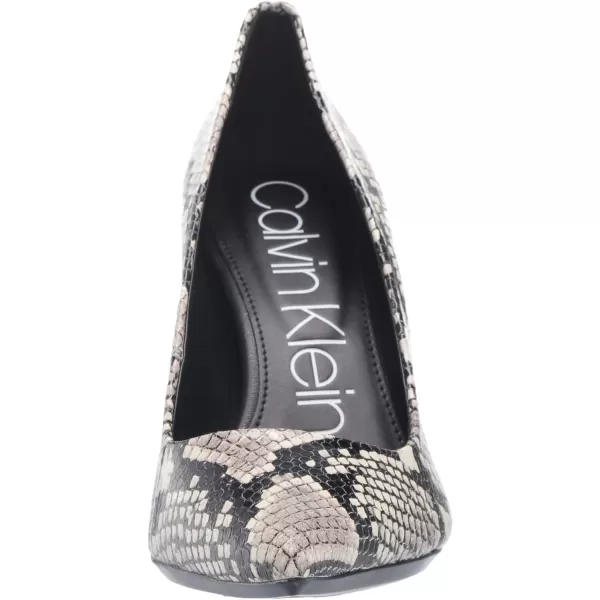 Calvin Klein Womens Gayle PumpNatural Two Tone Snake