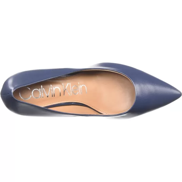 Calvin Klein Womens Gayle PumpNavy Leather 401