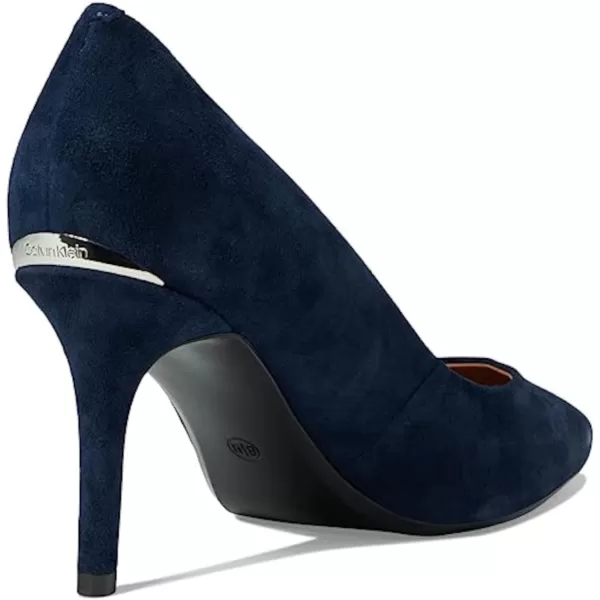 Calvin Klein Womens Gayle PumpNavy Suede 400