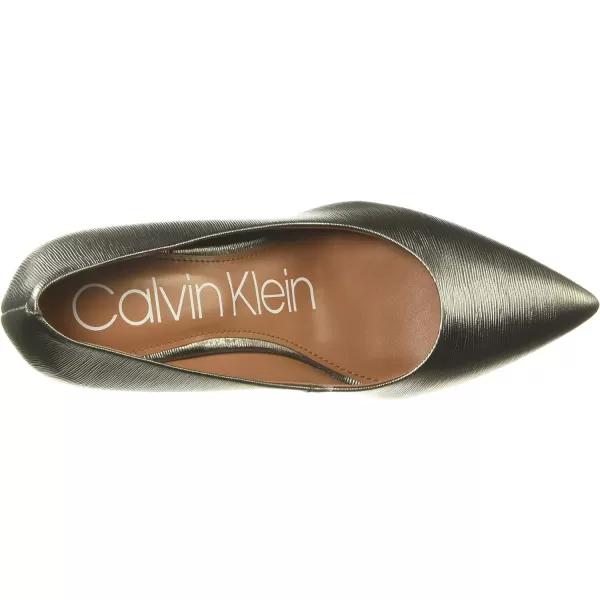 Calvin Klein Womens Gayle PumpWhite Leather