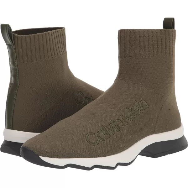 Calvin Klein Womens Karmina SneakerOlive Green 300