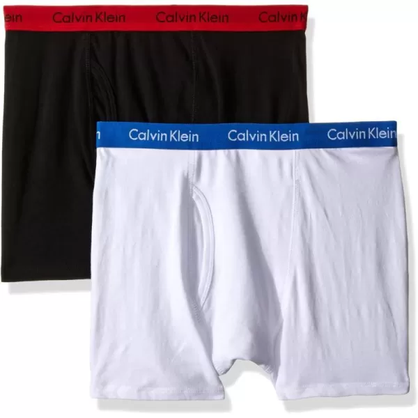 Calvin Klein Boys 2 Pack Boxer Briefs  Premium Cotton ComfortAssorted