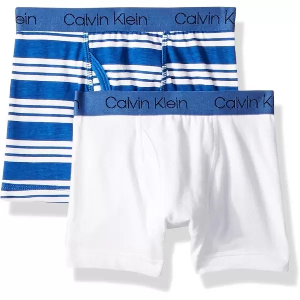 White/Blue Stripe