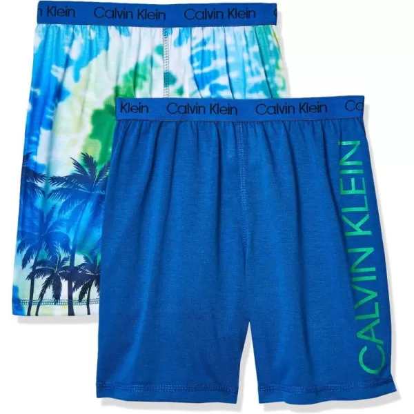 Calvin Klein Boys Little Lounge Pajama Shorts 2 PackTie Dye Pack