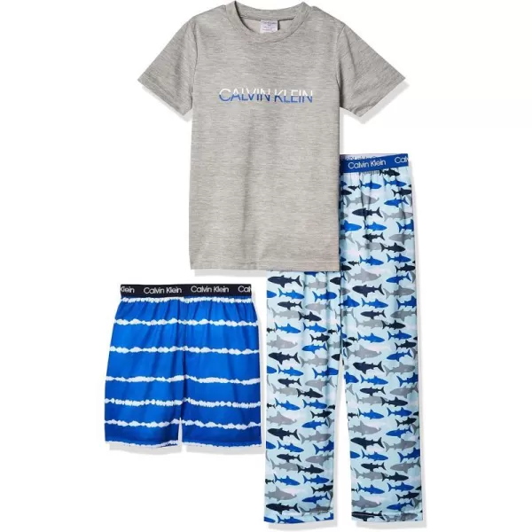 Calvin Klein Boys Sleepwear TShirt amp Pj Shorts amp Pajama Pant Sleep SetCk Tie DyeShark