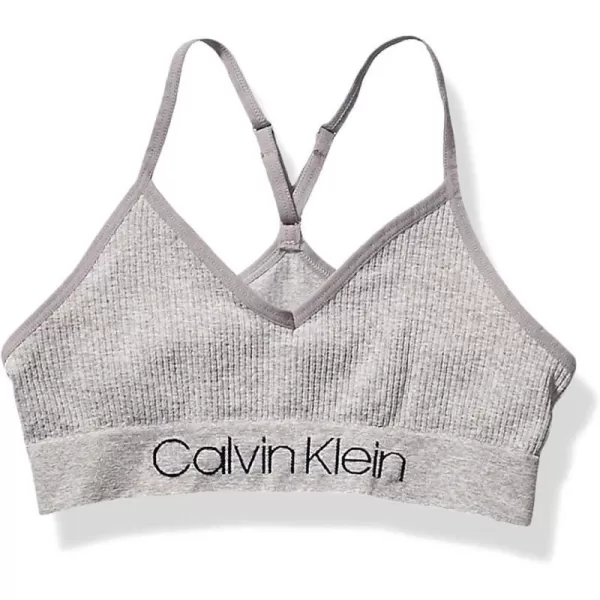 Calvin Klein Girls Seamless Wirefree Comfort Bralette BraHeather Grey With Logo