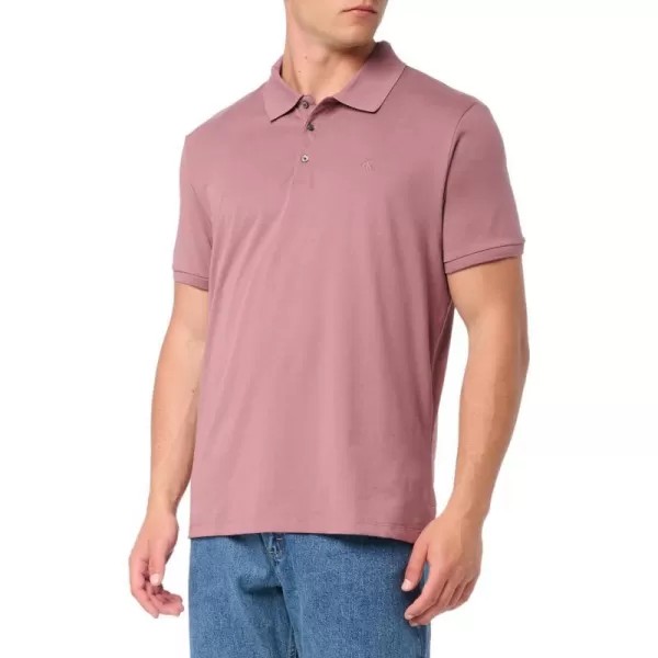 Calvin Klein Mens Liquid Cotton Polo ShirtCapri Rose