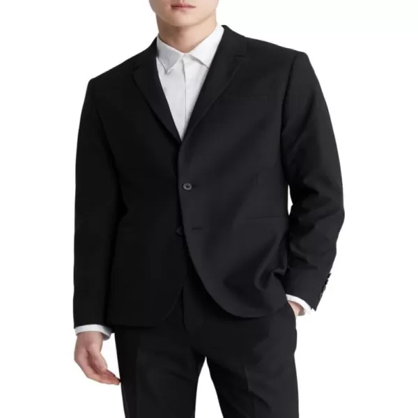 Calvin Klein Mens Refined Slim BlazerBlack Beauty