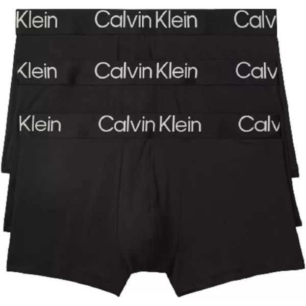 Calvin Klein Mens Ultra Soft Modern Modal Trunk3 Black