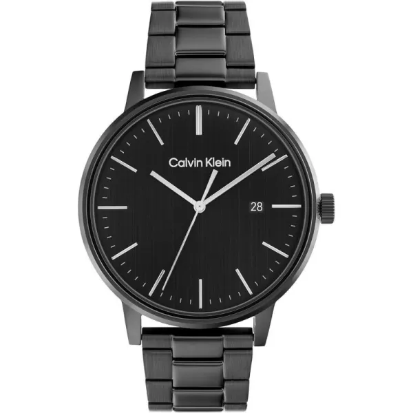 Calvin Klein Unisex Quartz Watch Sleek SimplicityBlack 43