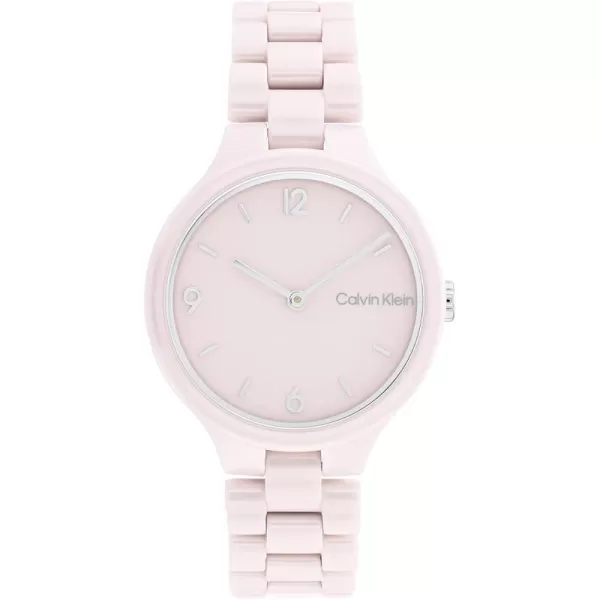 Calvin Klein Unisex Quartz Watch Sleek SimplicityBlush 32