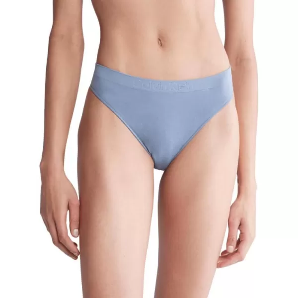 Calvin Klein Womens Bonded Flex MidRise ThongFlint Stone