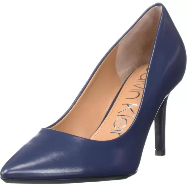 Calvin Klein Womens Gayle PumpNavy Leather 401