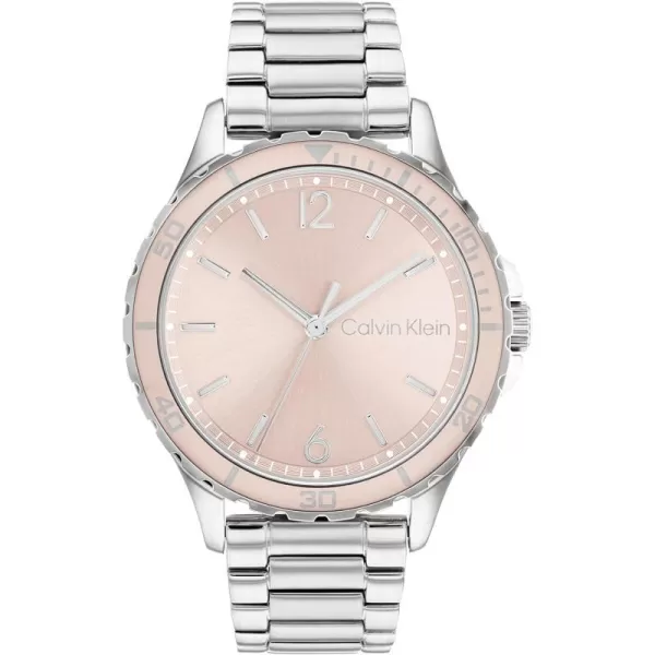 Calvin Klein Womens Quartz Watches Elegance and TimelessnessBlushSilver