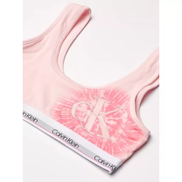 Calvin Klein Girls Little Bralette 2 PackHeather GreyStrawberry Tyedye