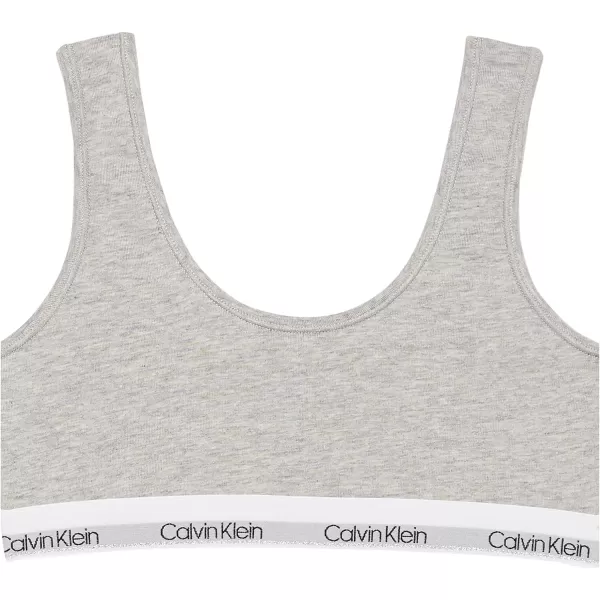 Calvin Klein Girls Little Bralette 2 PackRed Buffalo PlaidHeather Grey