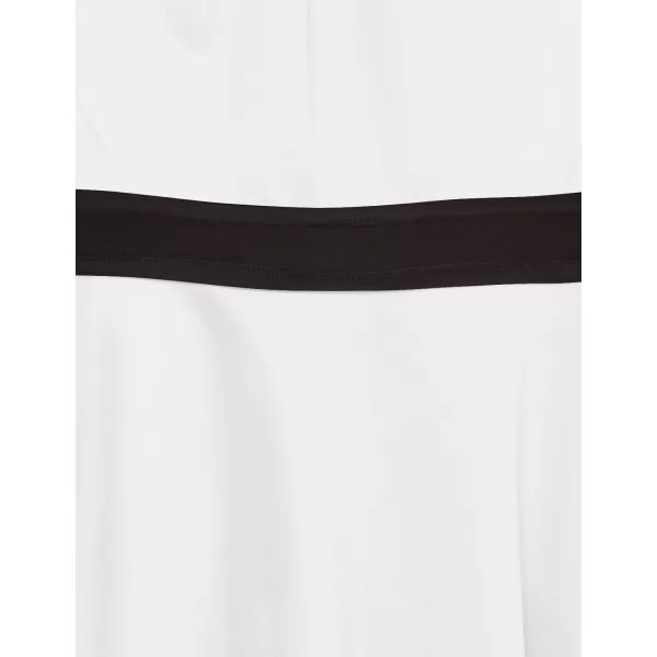 Calvin Klein Girls Sleeveless Party Dress Fit and Flare Silhouette Round Neckline amp Back Zip ClosureWhiteScuba