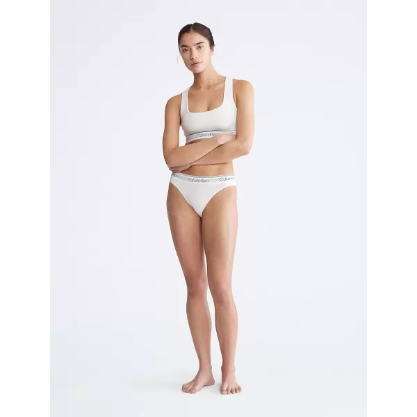 Calvin Klein Womens Athletic Tanga PantiesWhite
