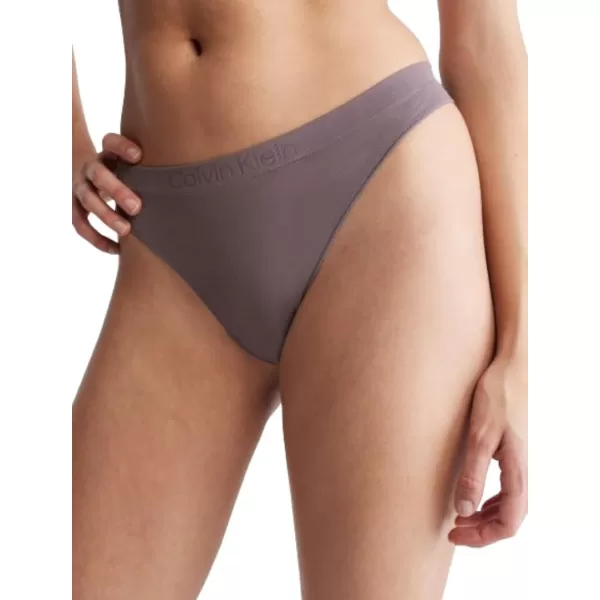 Calvin Klein Womens Bonded Flex MidRise ThongSparrow