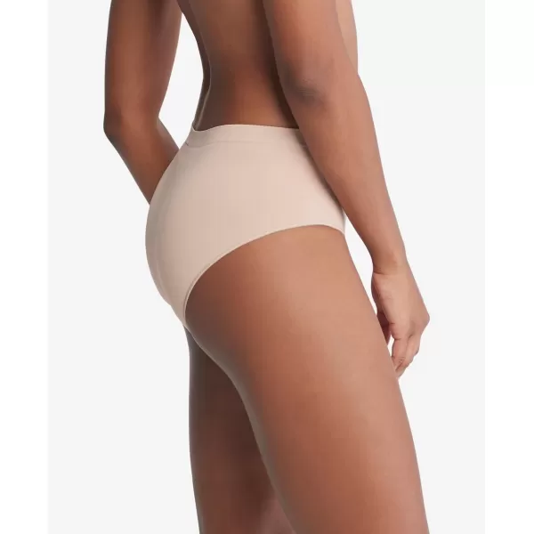 Calvin Klein Womens Bonded Flex Seamless High Rise BriefCedar