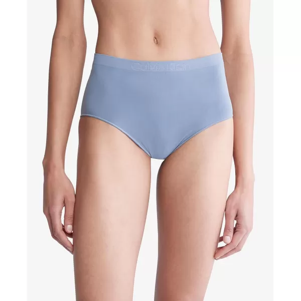 Calvin Klein Womens Bonded Flex Seamless High Rise BriefFlint Stone