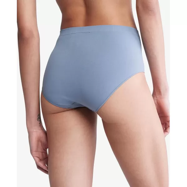 Calvin Klein Womens Bonded Flex Seamless High Rise BriefFlint Stone