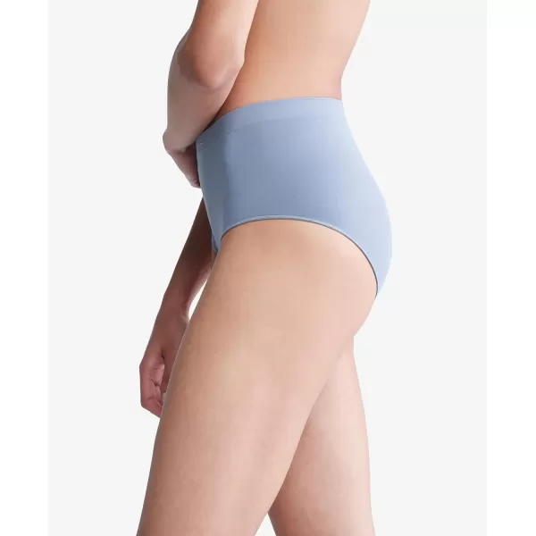 Calvin Klein Womens Bonded Flex Seamless High Rise BriefFlint Stone