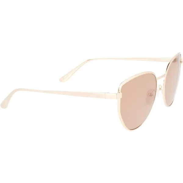 Calvin Klein Womens Ck22113s Rectangular SunglassesYellow Gold