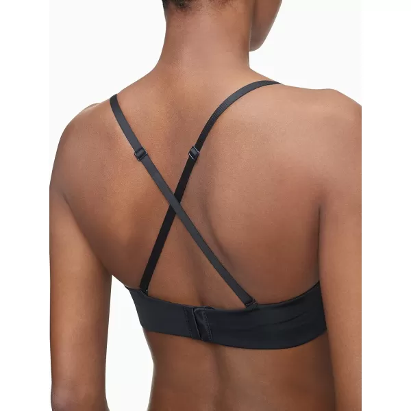 Calvin Klein Womens Perfectly Fit Strapless Convertible PushUp BraBlack001