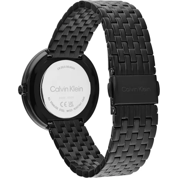 Calvin Klein Womens Quartz Watches Feminine FinesseBlack Mother of Pearl