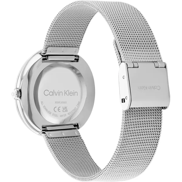 Calvin Klein Womens Quartz Watches Feminine FinesseBlueSilver