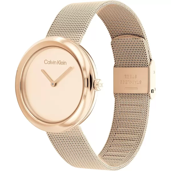 Calvin Klein Womens Quartz Watches Feminine FinesseCarnation