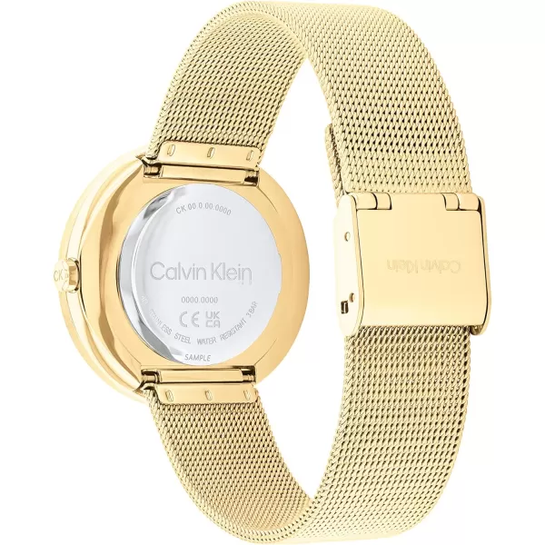 Calvin Klein Womens Quartz Watches Feminine FinesseSilver White