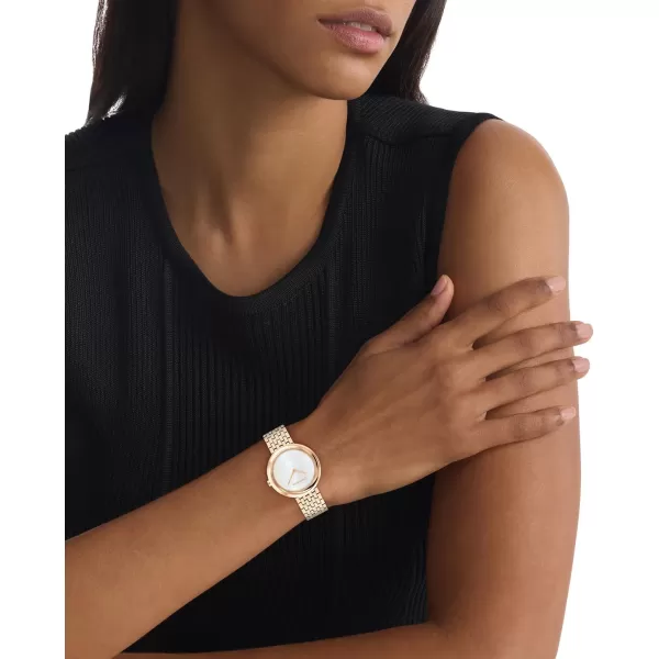 Calvin Klein Womens Quartz Watches Feminine FinesseWhite Mother of PearlCarnation