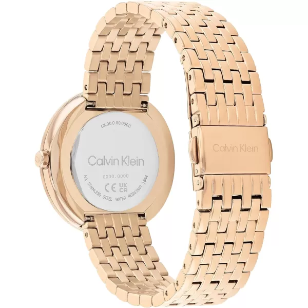 Calvin Klein Womens Quartz Watches Feminine FinesseWhite Mother of PearlCarnation