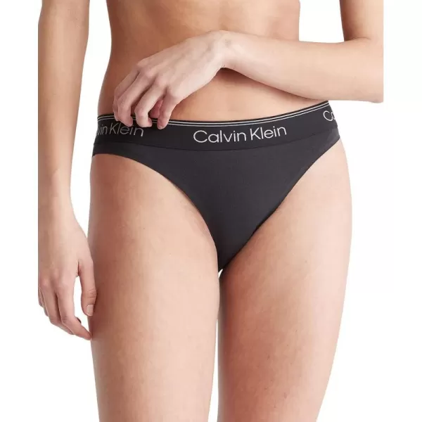 Calvin Klein Womens Athletic Tanga PantiesBlack