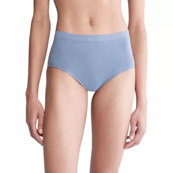 Calvin Klein Womens Bonded Flex Seamless High Rise BriefFlint Stone