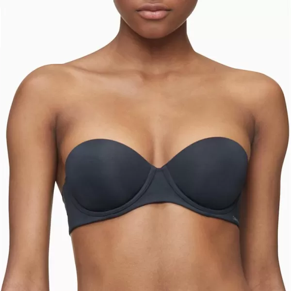 Calvin Klein Womens Perfectly Fit Strapless Convertible PushUp BraBlack001