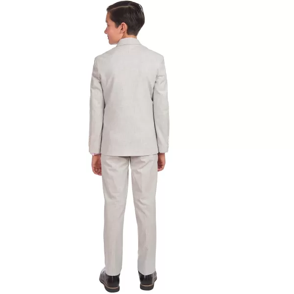 Calvin Klein Boys 3Piece Formal Suit SetSilver Metal