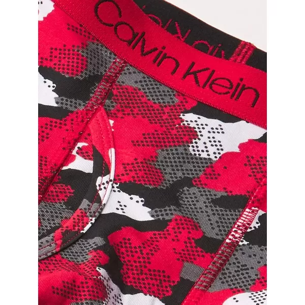 Calvin Klein Boys Modern Cotton Assorted Boxer Briefs Underwear MultipackBlackHeatherCamoRedStripe