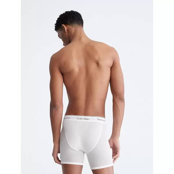 Calvin Klein Mens This is Love Pride Mesh UnderwearBOXER BRIEF White