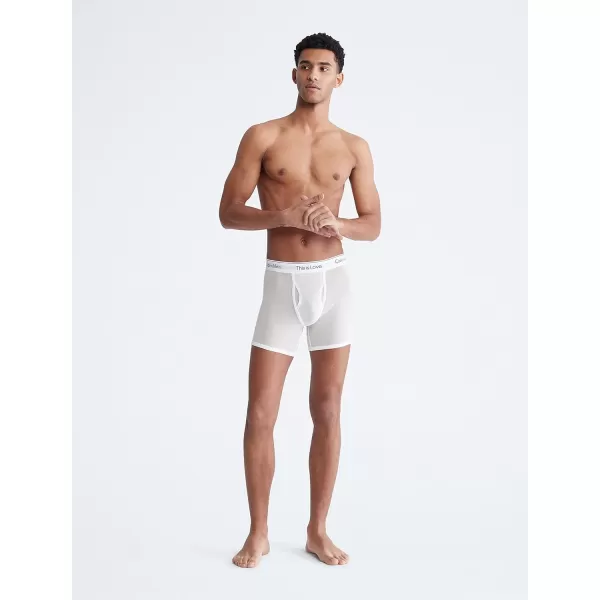 Calvin Klein Mens This is Love Pride Mesh UnderwearBOXER BRIEF White