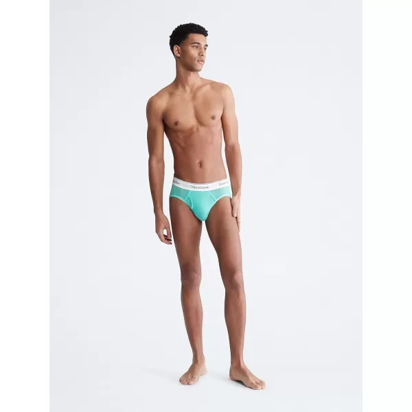 Calvin Klein Mens This is Love Pride Mesh UnderwearHIP BRIEF Aqua Green