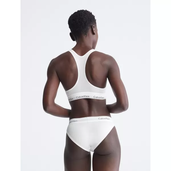 Calvin Klein Womens Modern Cotton Stretch Bikini PantyWhite