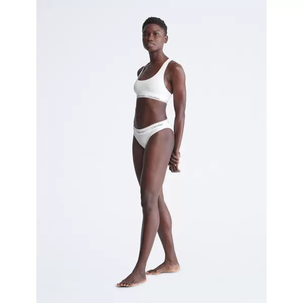 Calvin Klein Womens Modern Cotton Stretch Bikini PantyWhite